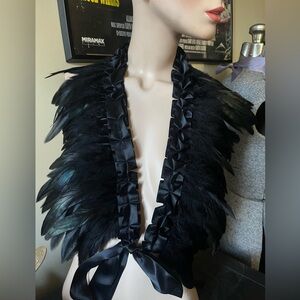 Black Feather Shrug/Boa